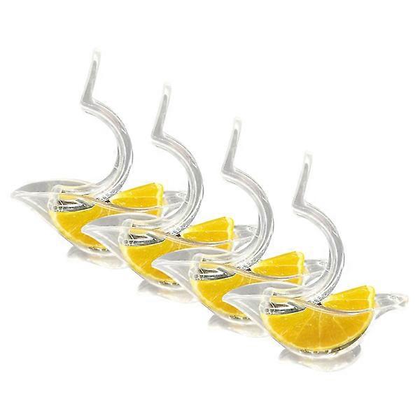 Bird Shaped Clear Lemon Squeezer Mini Multifunction Press FAN0485（White）