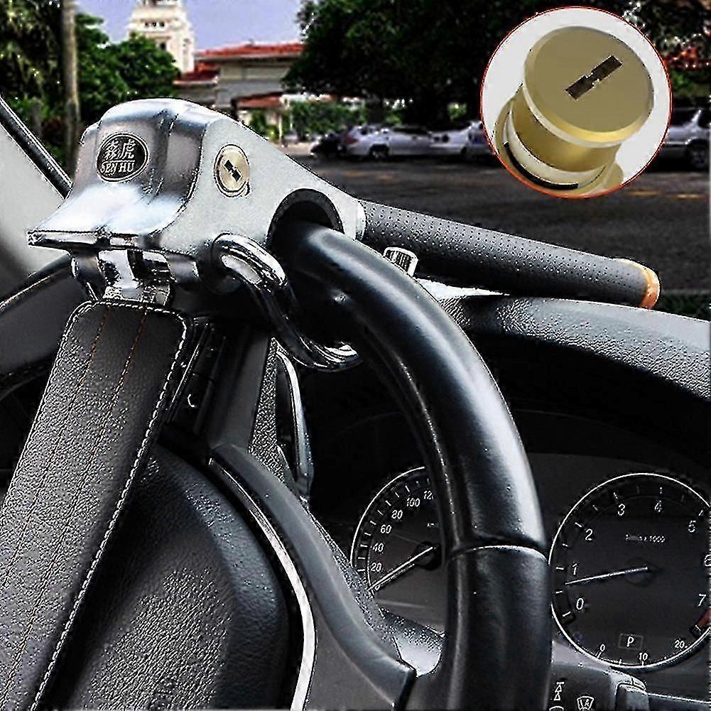 折りたたみ式合金カーステアリング盗難防止ロック(Tロック保護付き)-JC