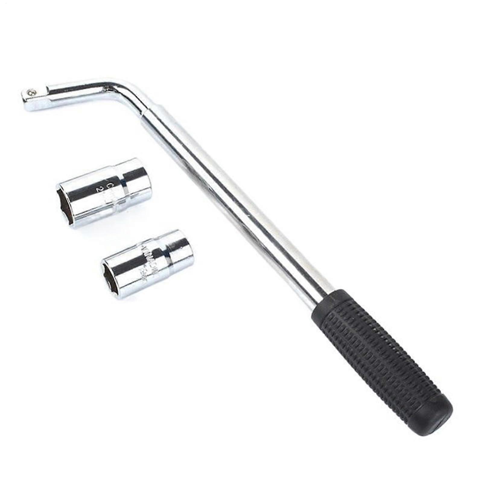 Wheel Nut Wrench | Extended Portable Wheel Nut Wrench With Adapter, Adjustable For Tire Change, Compact