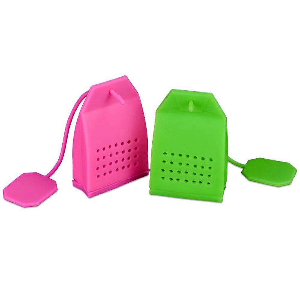 Tea Bag Infuser Strainer 1 Set Food Grade Loose Leaf Filters Steeper for Tea Cups Mugs Teapots Random Color