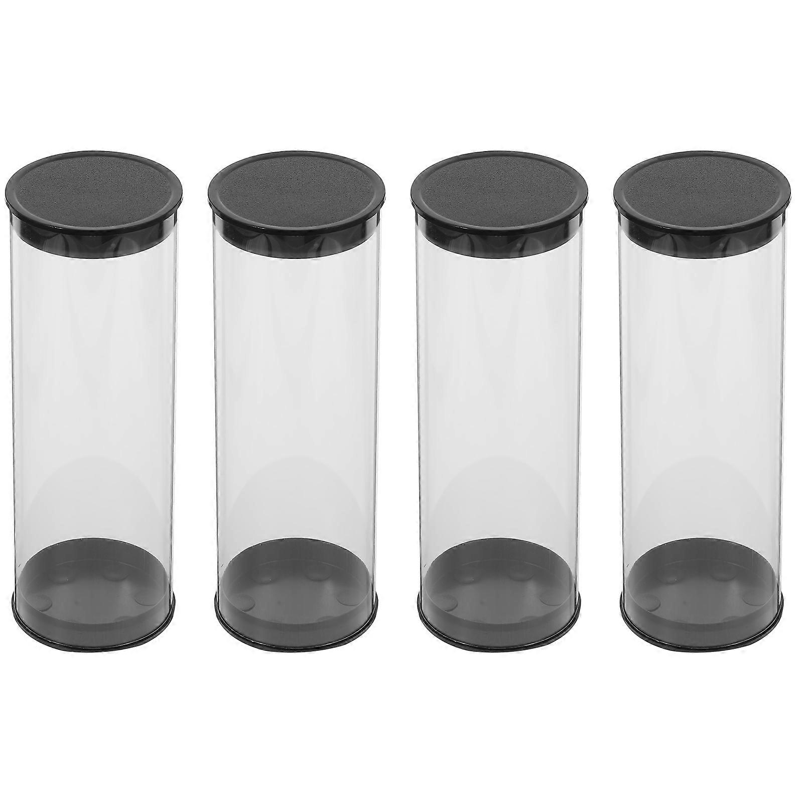 Golf Ball Container Simple and Modern Waterproof Case for Golf Course Multi-colored PVC Ball Storage 4Pcs