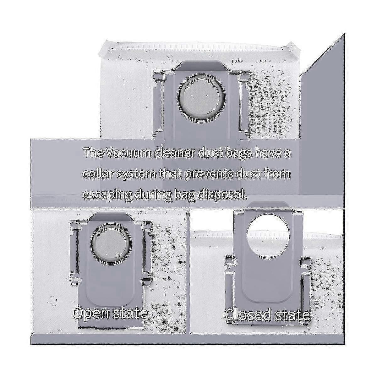 Main Side Brush, Filter, Mop & Dust Bag Replacement Accessories for S8 Pro Ultra/S8+/S8 Robot Vacuum Cleaner - Complete Set