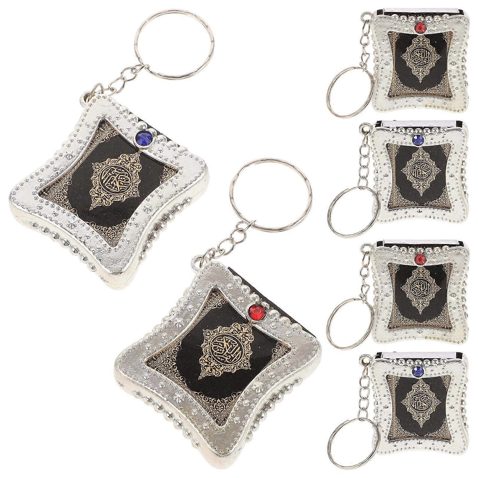 Creative Quran Keychain with Delicate Bag Charm Design for Decor Assorted Color Lightweight Plastic