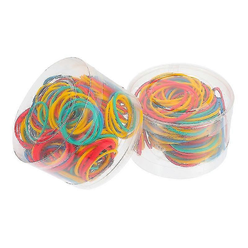 4X4x0.1cm Assorted Color Rubber Bands 2 Boxes Of Practical Rubber Rings Durable Daily Necessities Ha 2025