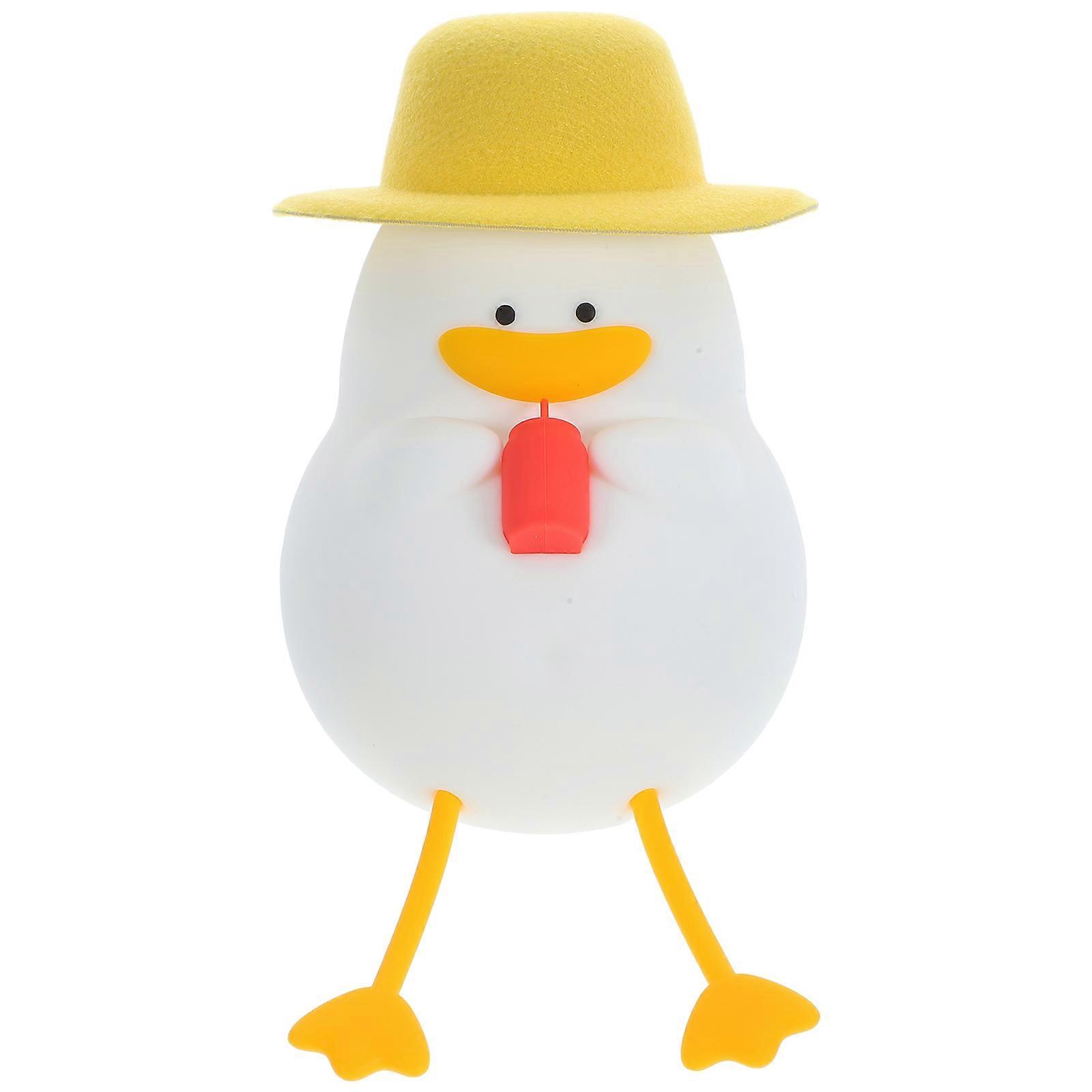Table Lamp Cartoon Duck Night Lamp Abs Material Protect Eyes Night Use 1Set