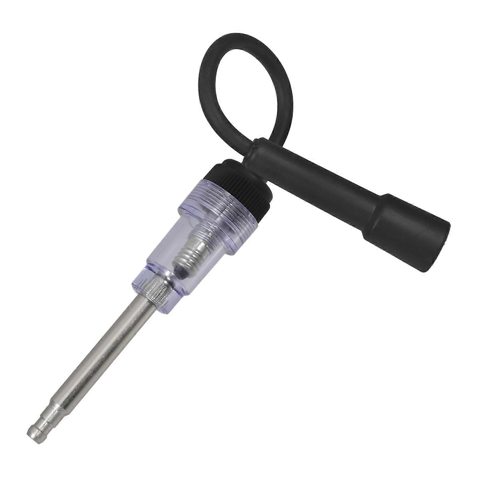 Spark Plug Tester Car Ignition System Fault Diagnosis Mechanics Plastic Stainless Steel 10.2×1.2×1.2in 1Pack