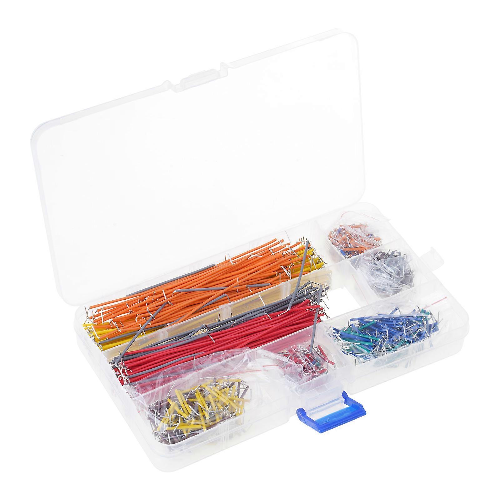 840Pcs UShape Jumper Wire Collection Connectors Portable Accessory for Breadboards Featuring 10 Different Lengths Multicolor