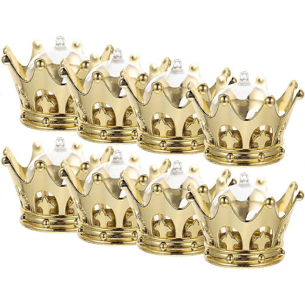 8pcs Fillable Crown Dome Candy Boxes for Party Favors and Decorative Candy Storage