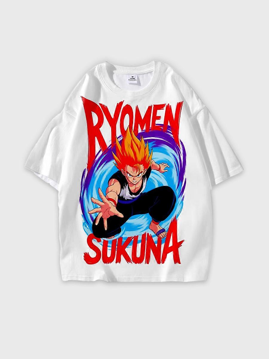 T-shirt round neck Cartoon Pattern loose short sleeve E3757