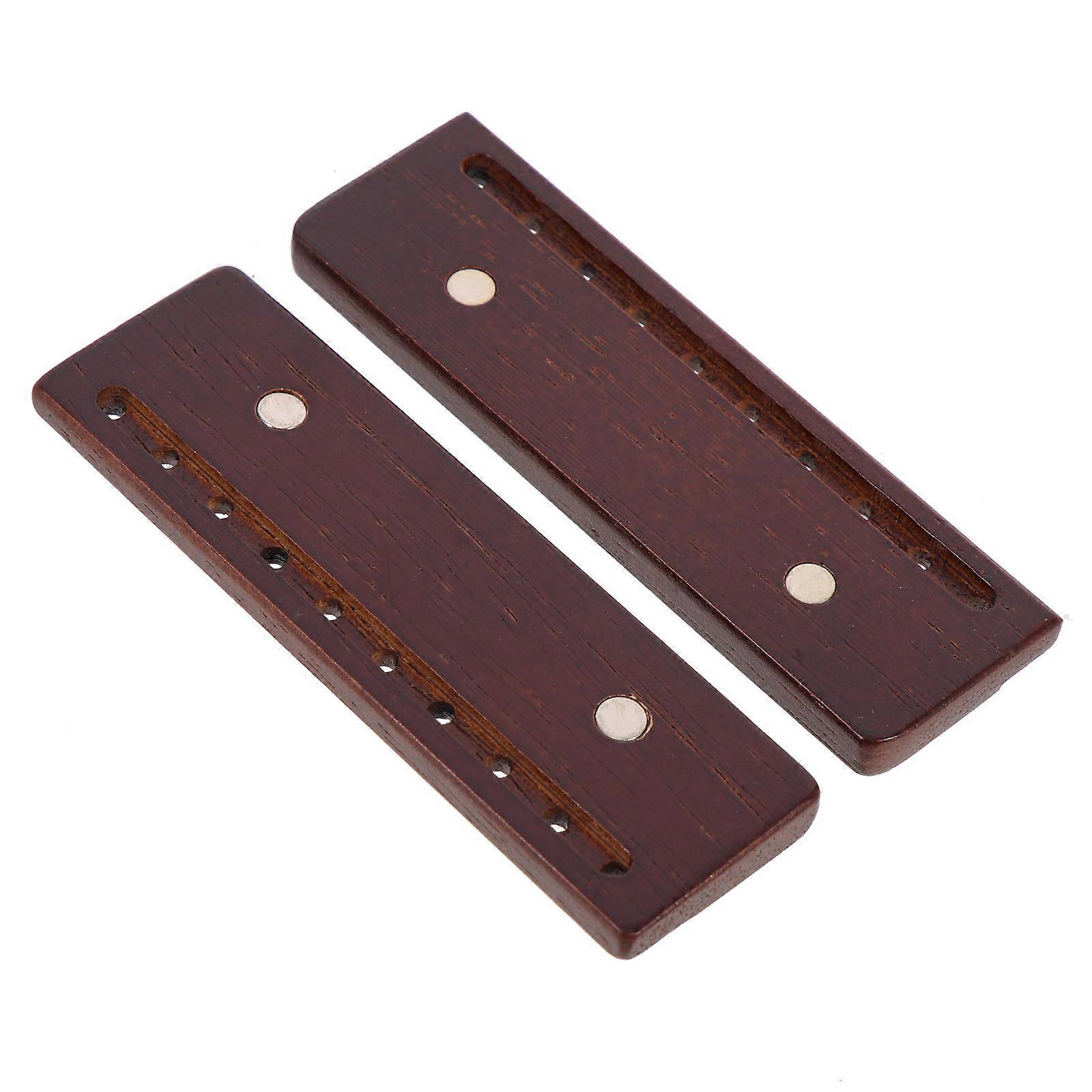 DIY Accessories 2Pcs Rectangular Wooden Magnetic Fastener Locks For Personal Use Strong