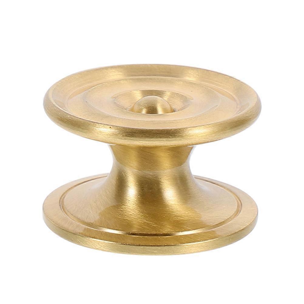 Golden Drawer Knob Brass Cabinet Handle Furniture Handle DIY Enthusiasts Home Improvement 3.5X3.5X2.1CM Replacement 1 Set