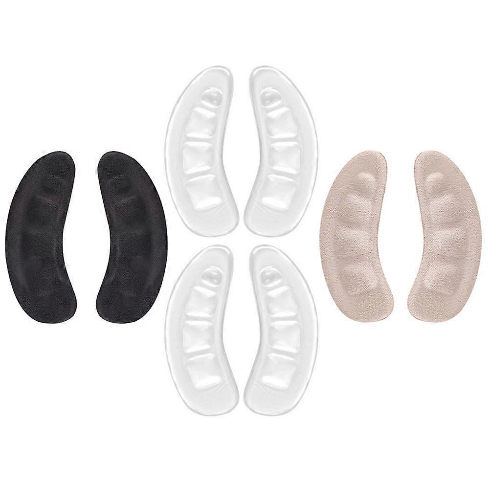 Assorted Color Heel Pads for High Heels Gel Foot Cushions with Shock Absorption Lightweight Comfort 4 Pairs