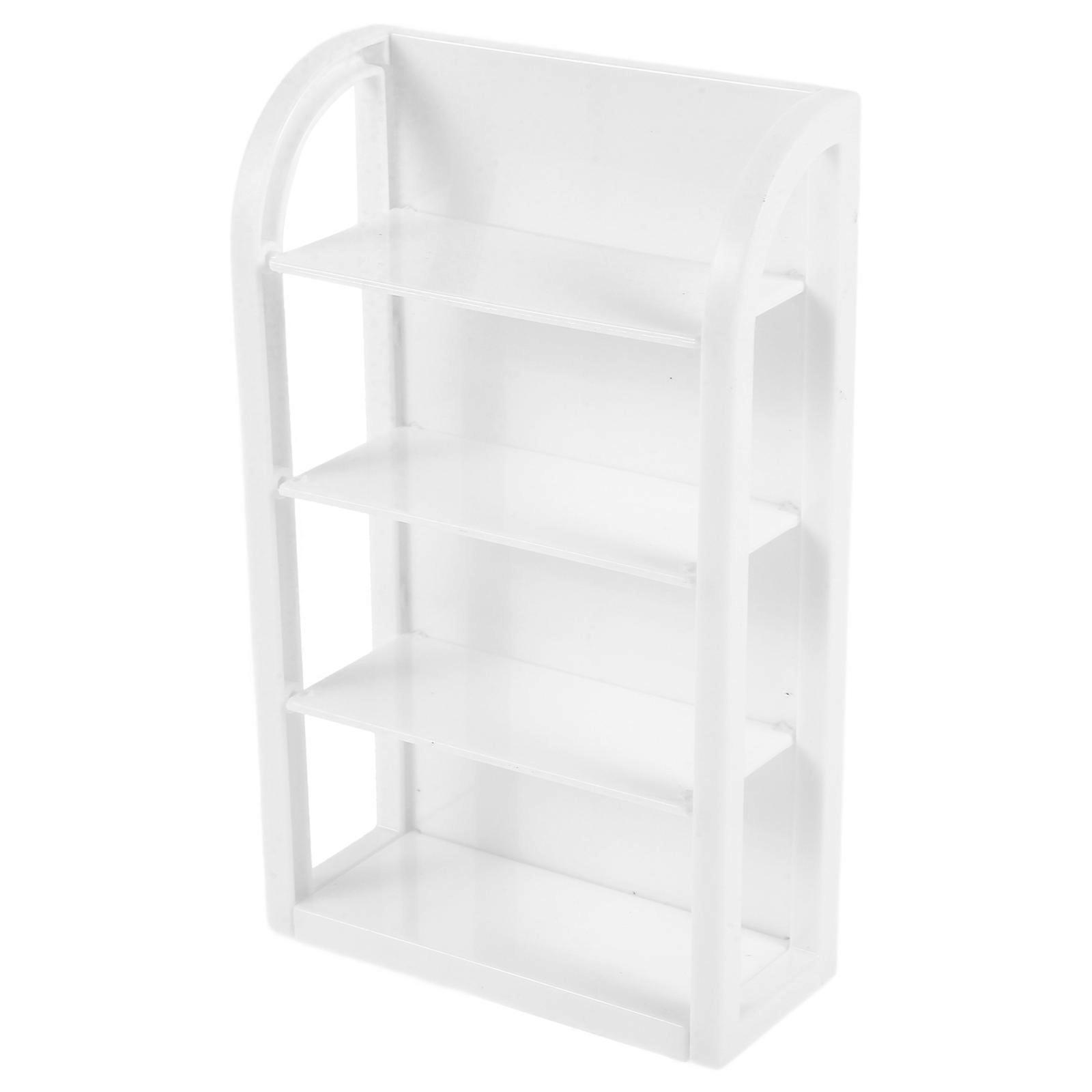 Realistic Miniature Supermarket Shelf Model for Dollhouse 1 Set Mini House Storage Rack Decor