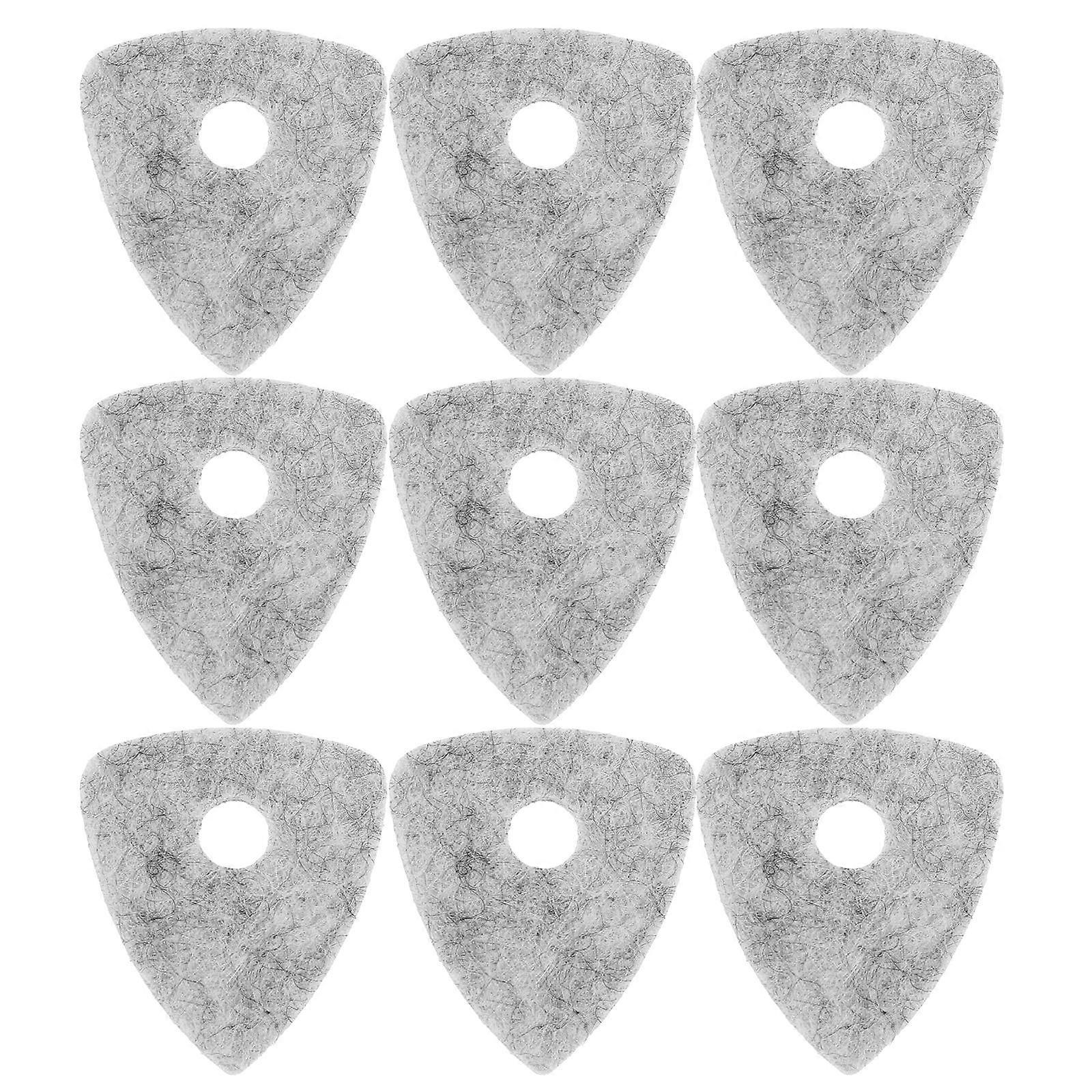 Felt Picks For Ukulele Durable Flexible For Nylon String Instruments 10Pcs