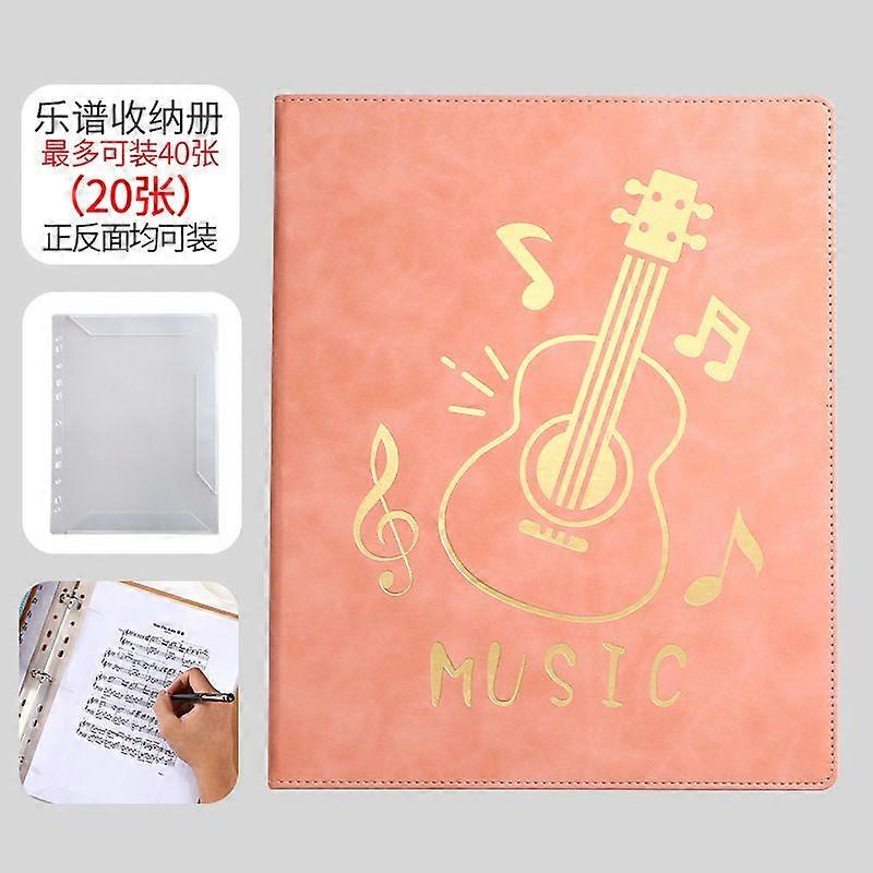 Piano Music Score Folder: A4 Sheet Binder With Clear Pages - Music Book Holder For Performers - Easy Page Turning And Storage