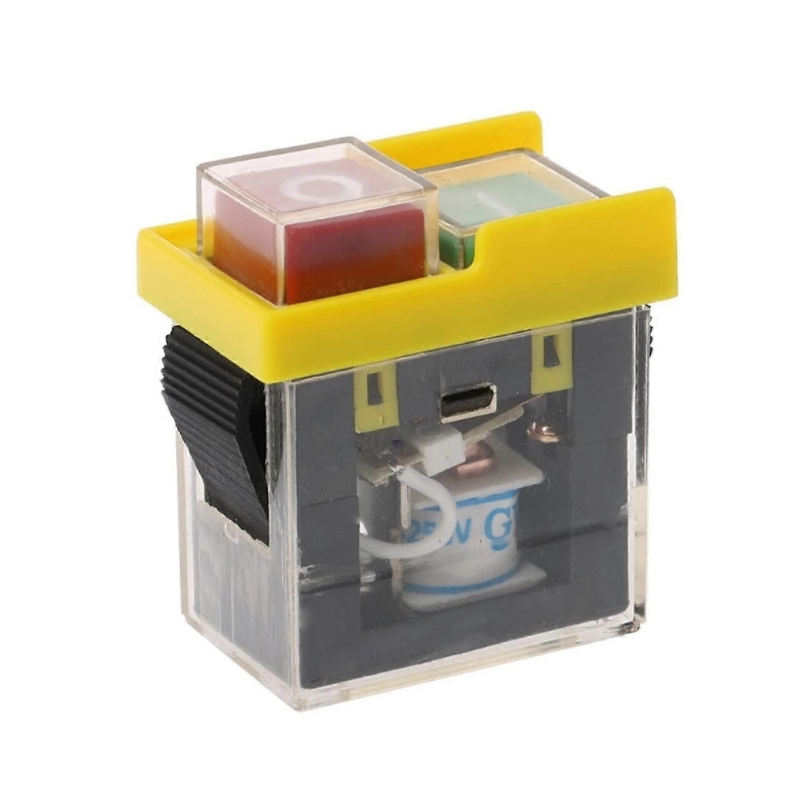 On/Off Switch, Push Button 250V 6A Waterproof for Saw Machine KJD6 5E4