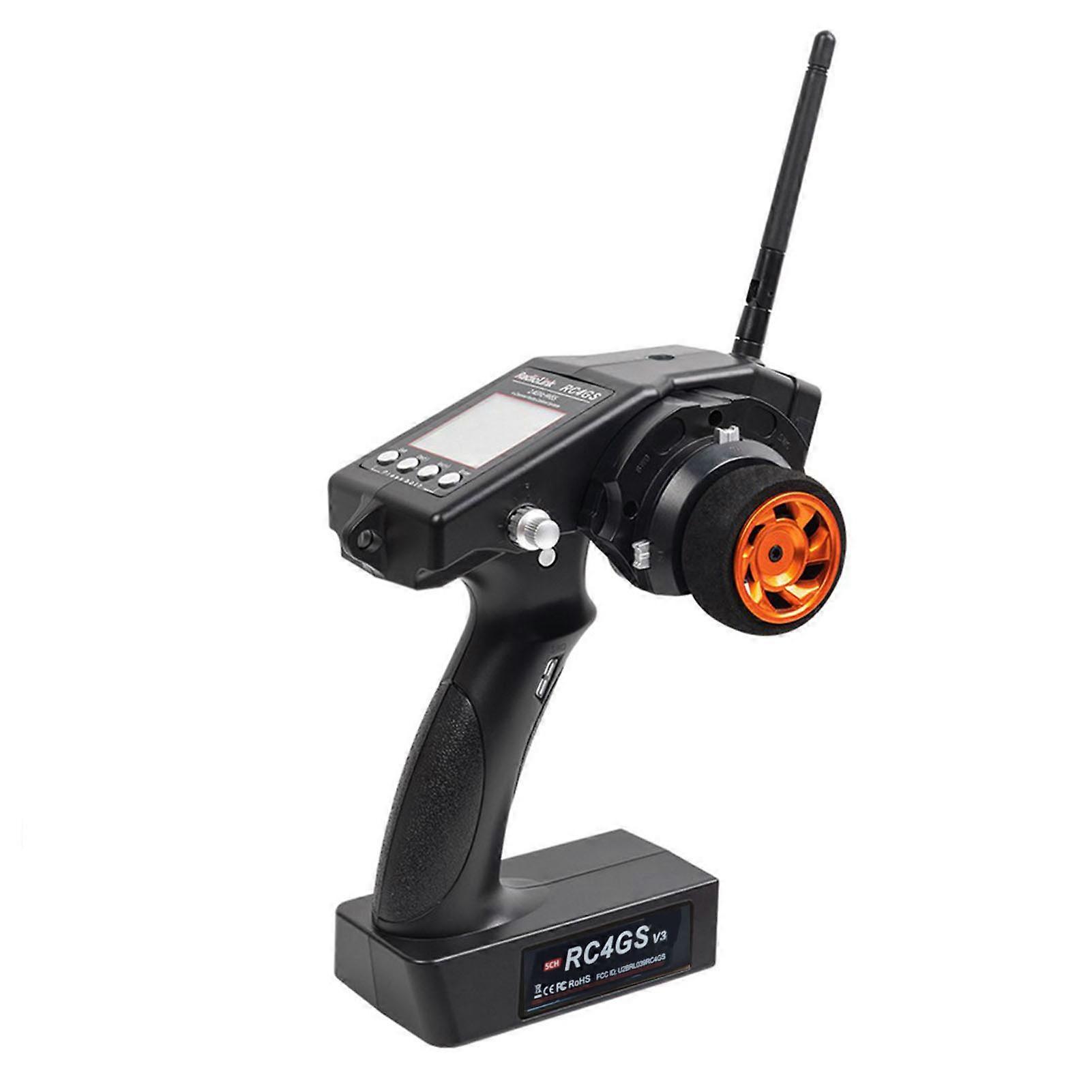 Radiolink RC4GS V3 Remote Control Transmitter 5 Channels and Receiver R6FG with Gyro 400M Remote Controller for Car Boat Truck