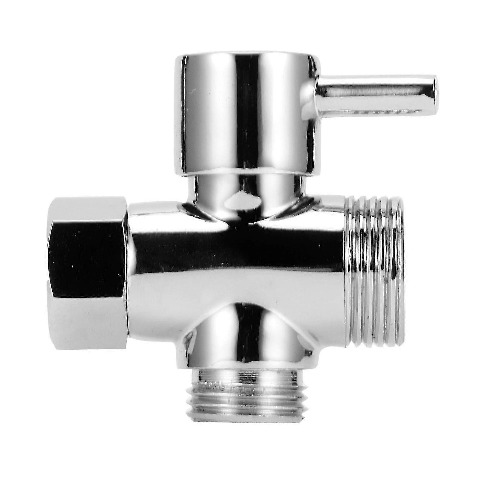 3-Wege-Wasserhahn-Umlenkventil Badezimmer Duschteile für Handbrausekopf Fester Sprühkopf Wasserabscheider
