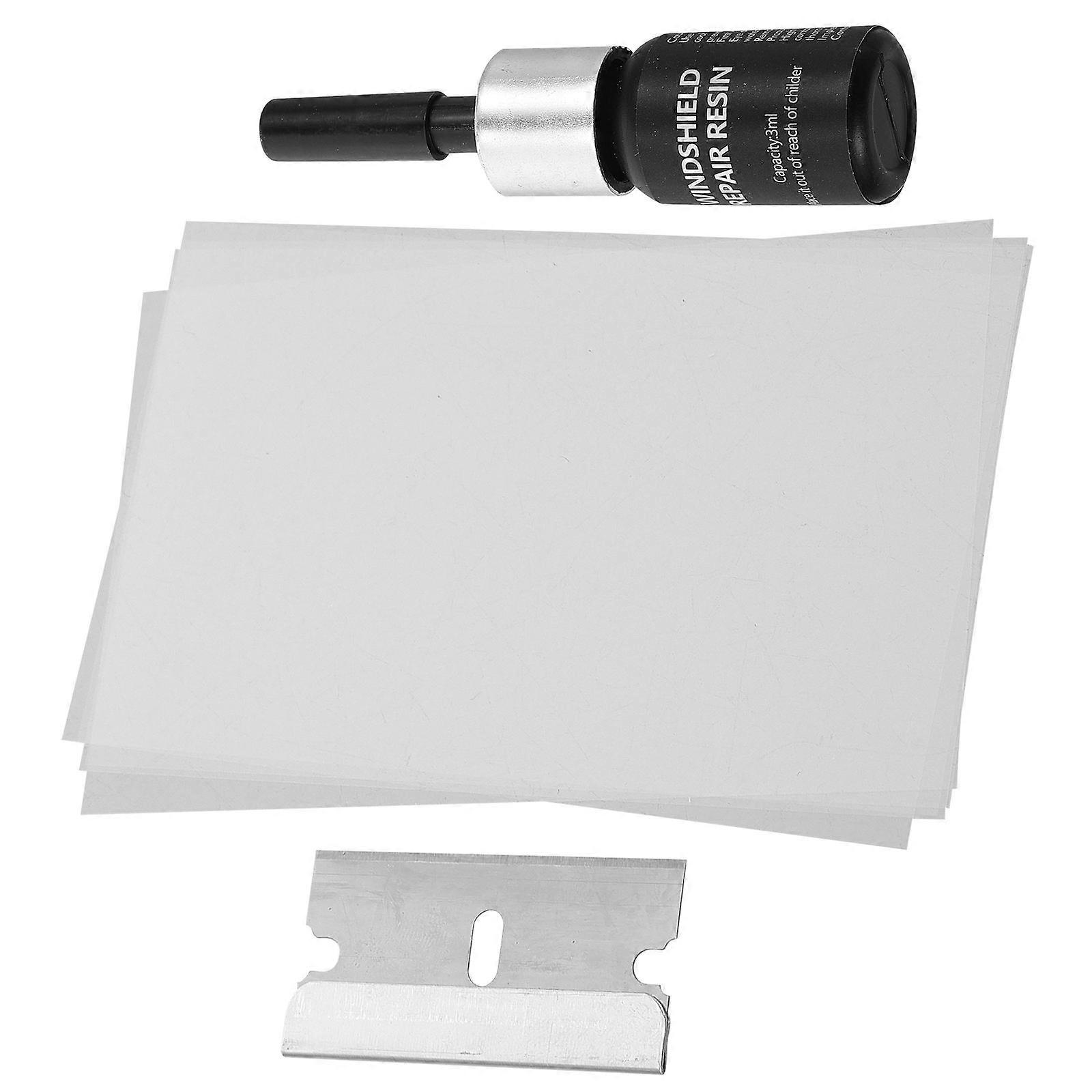 Car Glass Repair Kit For Windshield Chip Repair Personal Use 6.50X1.50X1.50cm Crack Repair 1 Set