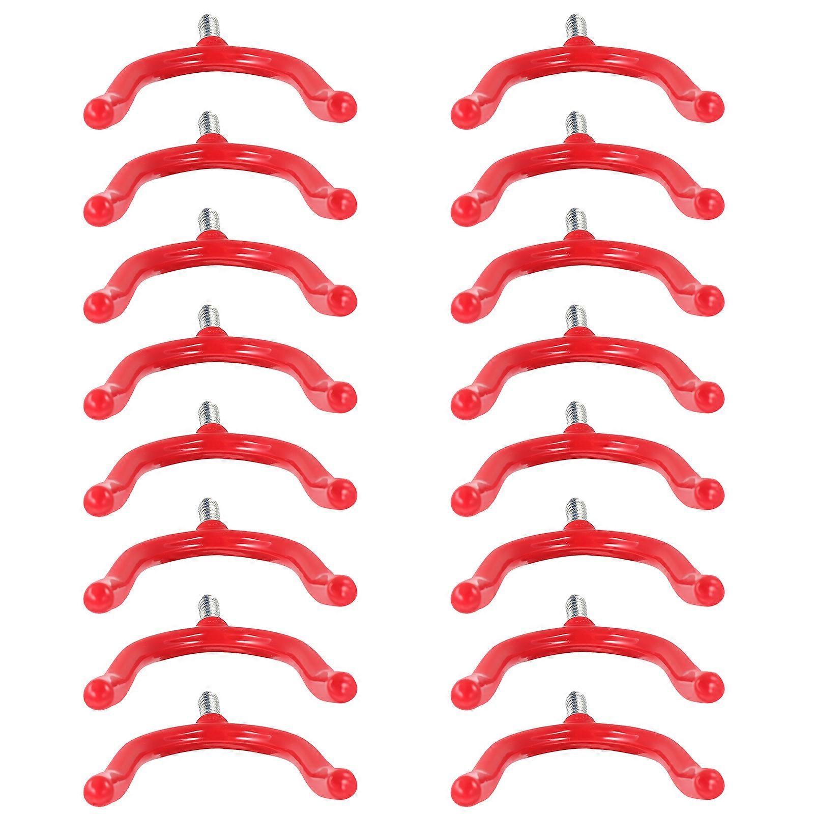 Utility Y-Hooks 16Pcs Ideal For Homeowners And Handy Persons In Garage Setup 9.6X6.6X0.6Cm Color Red