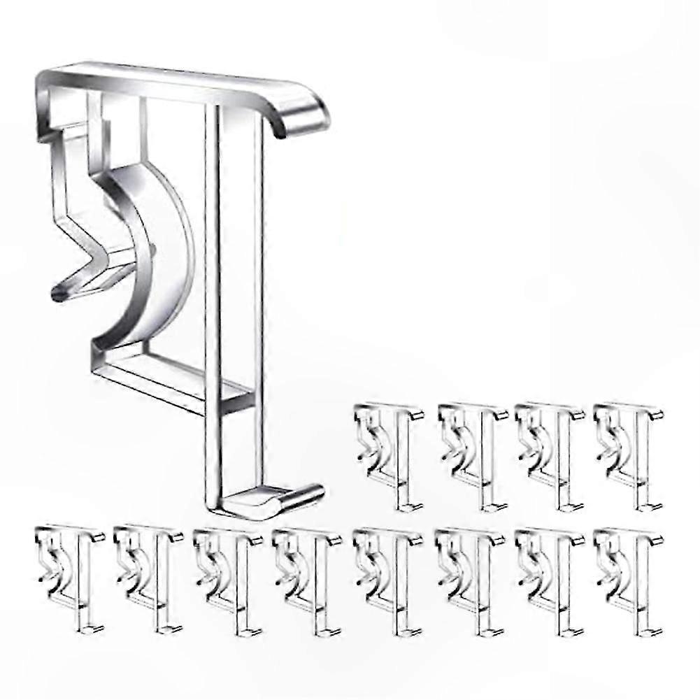 12-Pack 2 Inch Transparent Valance Clips for Blinds, Durable Hidden Mounting Clips