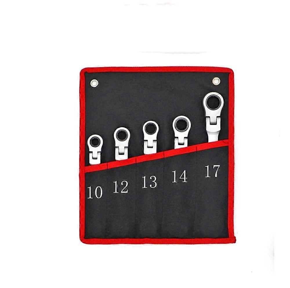 Adjustable Wrench Set, 5-Piece Ratchet Socket Wrench Tool Kit, Hand Tool Set