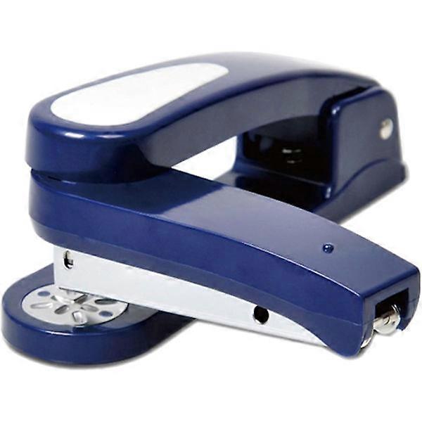 360° Rotating Stapler (Blue), High-Quality Metal Non-Slip and Rust-Proof Portable Stapler for Office, Home, School