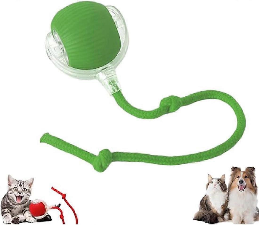 rolling ball,interactive pet toy,360° smart automatic qd green