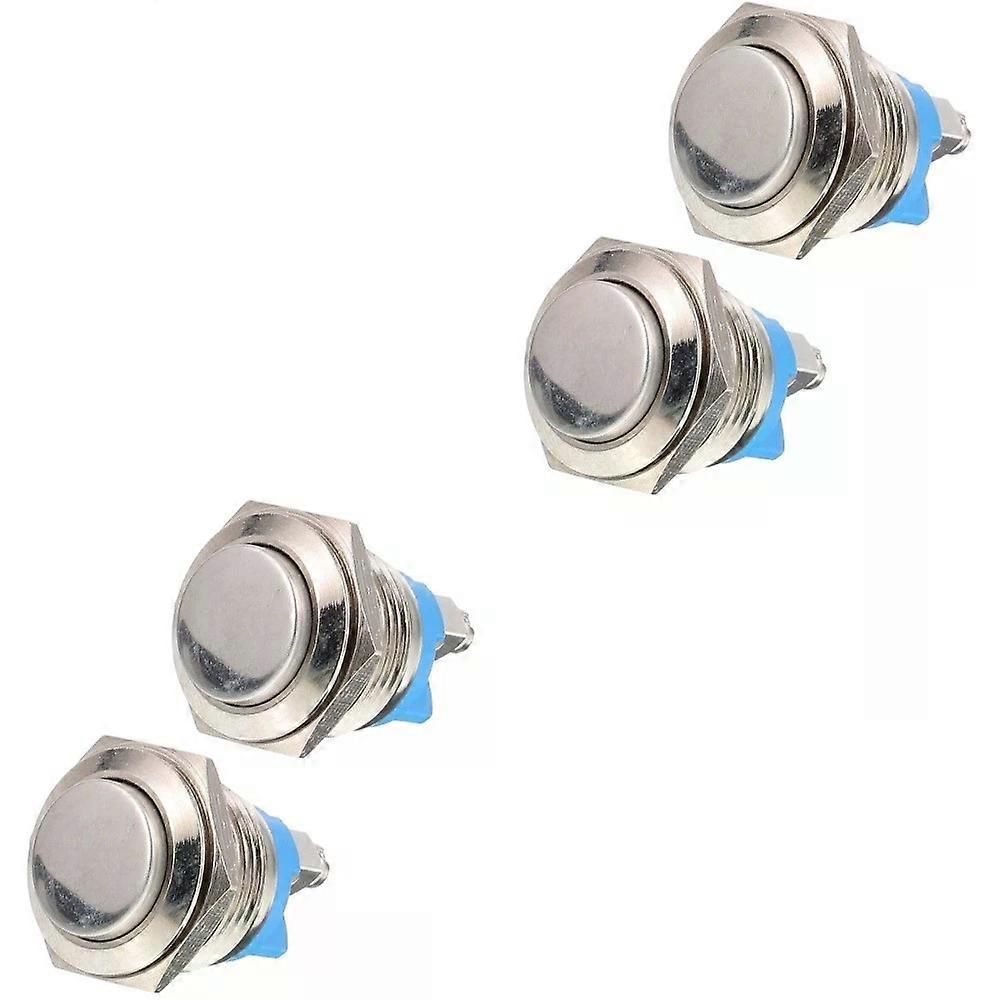 Door Bell Button, 4 pcs Auto-reset Panel Push Ringer