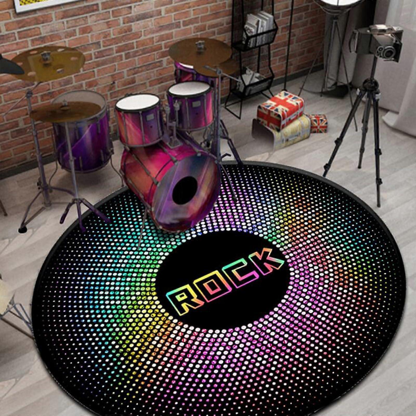 Drum Rug Drum Mat Soundproof Drum Carpet Anti Slip 200Cm Rectangle For Drums Vibration Absorbing Mat
