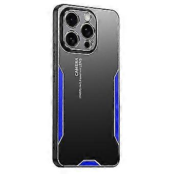 For iPhone 16 Pro Max Mobile Phone Case Aluminum Alloy TPU PC Back Cover - Blue (Blue)