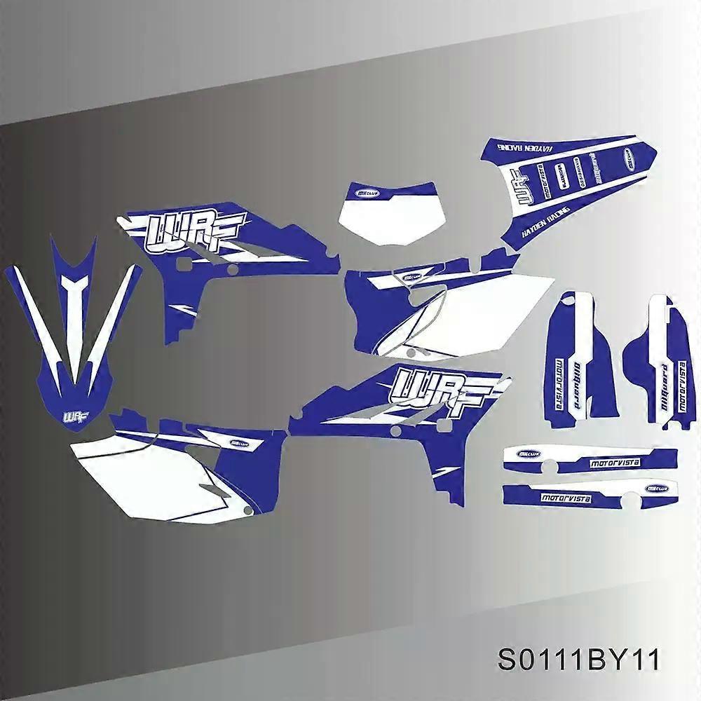 For YAMAHA WR450F WR 450F WRF 450 2012 2013 2014 2015 Graphics Decals Stickers Motorcycle Background Custom Number Name