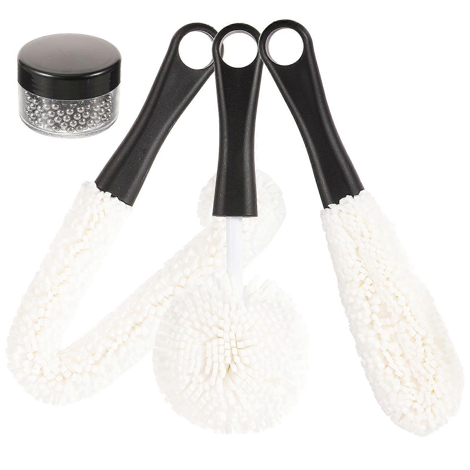 Flute Cleaning Tool Set For Glassware With Ergonomic Handle 16.5X1.8X1.8in For Home Cleaning 1 Set