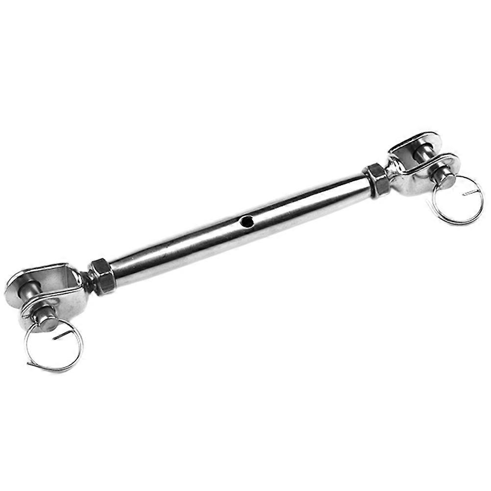 Stainless Steel Turnbuckle for Wire Rope Tightening with Durable 304 Material Silver Color