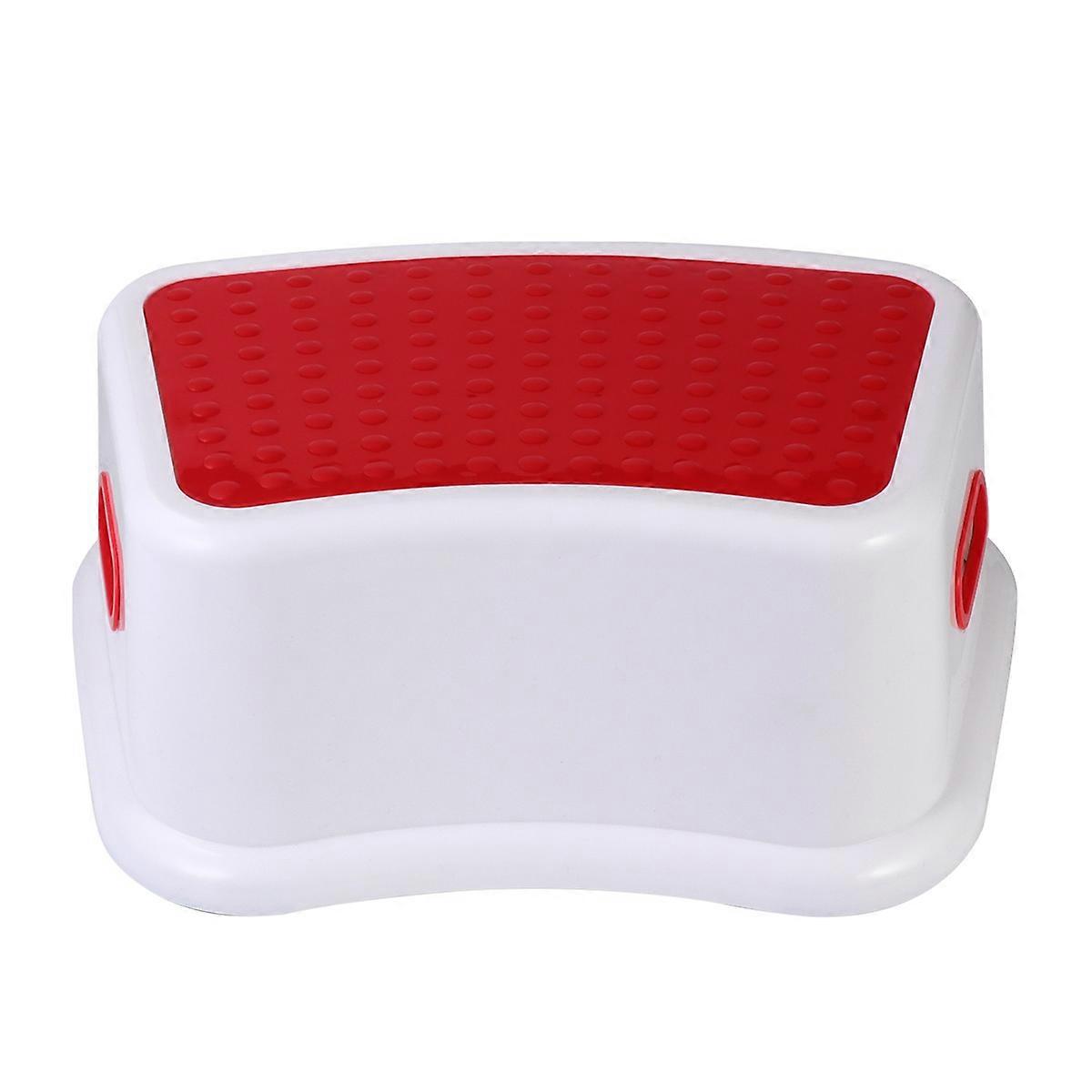 Red Portable Child Step Stool Multipurpose Lightweight Nonslip Stool Ideal For Home Use By Kids And Toddlers 1Pack