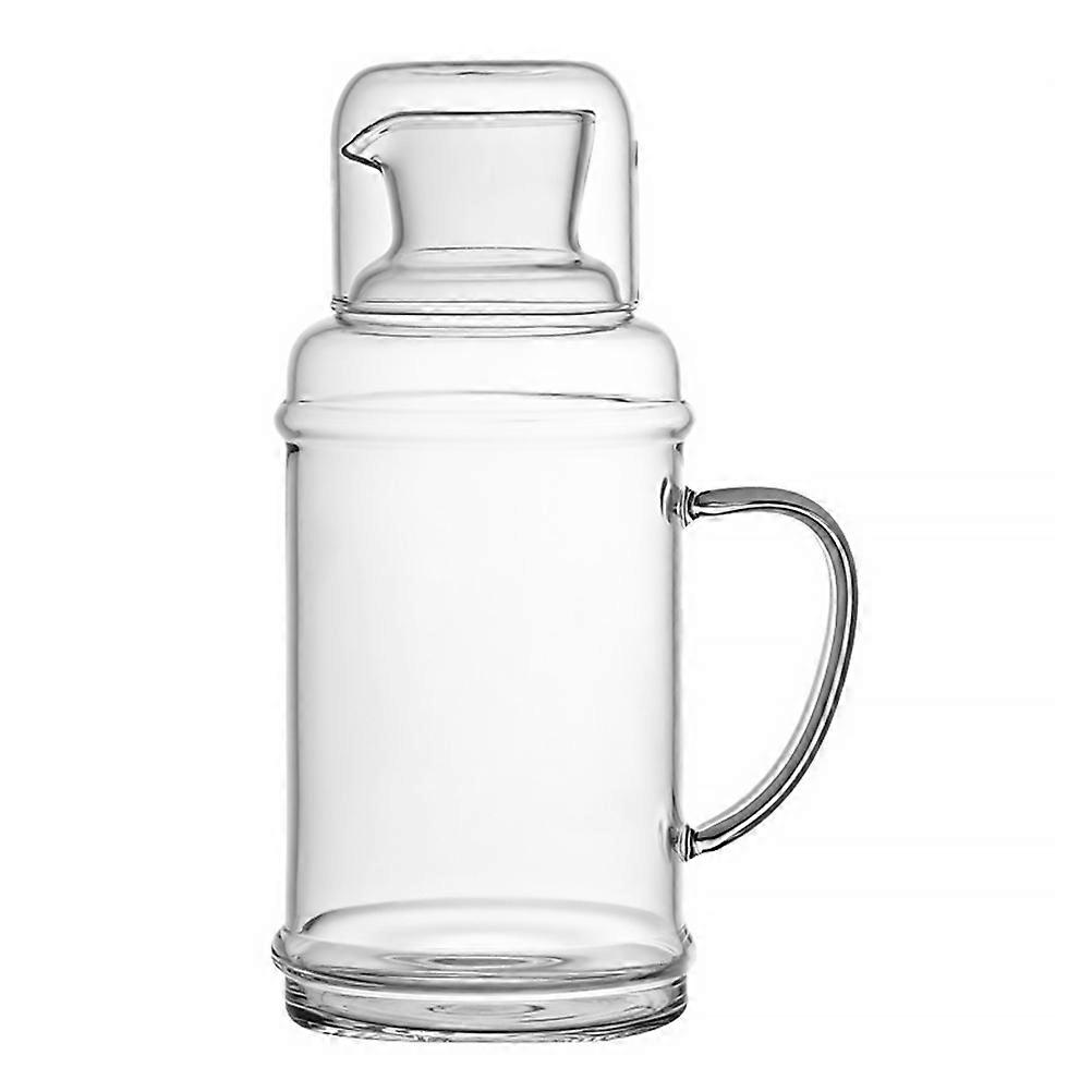 Retro Style Glass Water Pitcher For Family Gathering 11.8X4.3X4.3in Transparent 1Pack