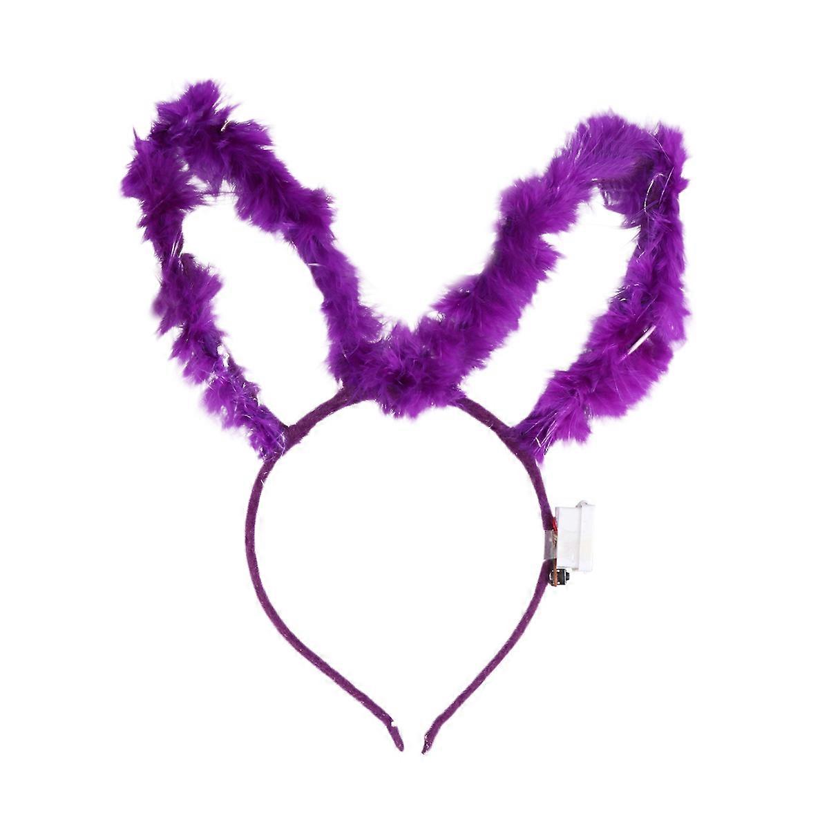 LED Rabbit Ear Headband Perfect For Masquerade Cosplay Party Fashion 1PC