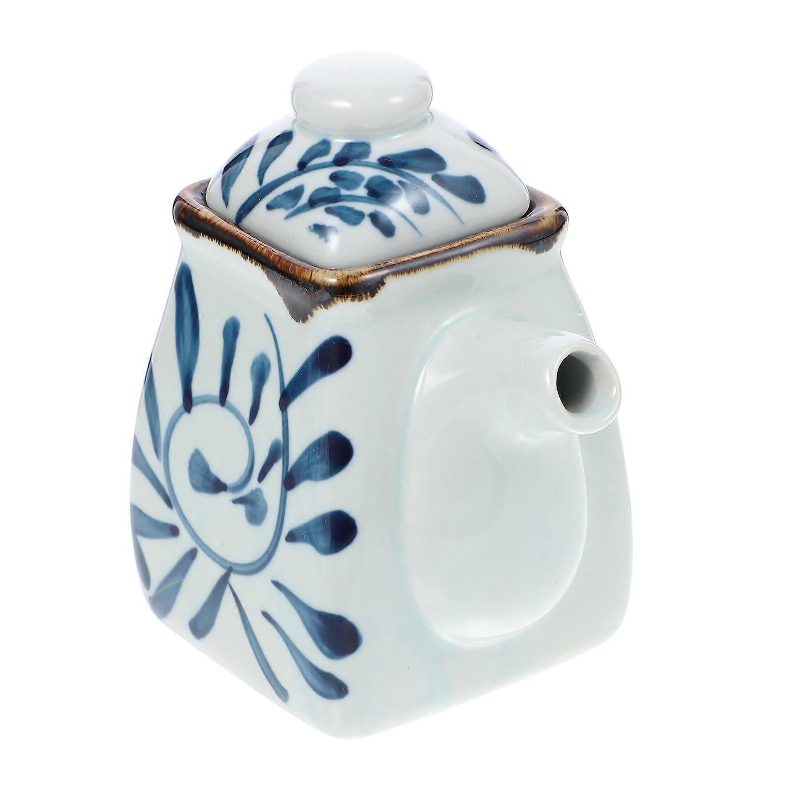 Assorted Color Ceramic Seasoning Storage Container for Olive Oil Vinegar Cooking Wine Home Restaurant Use 1pc