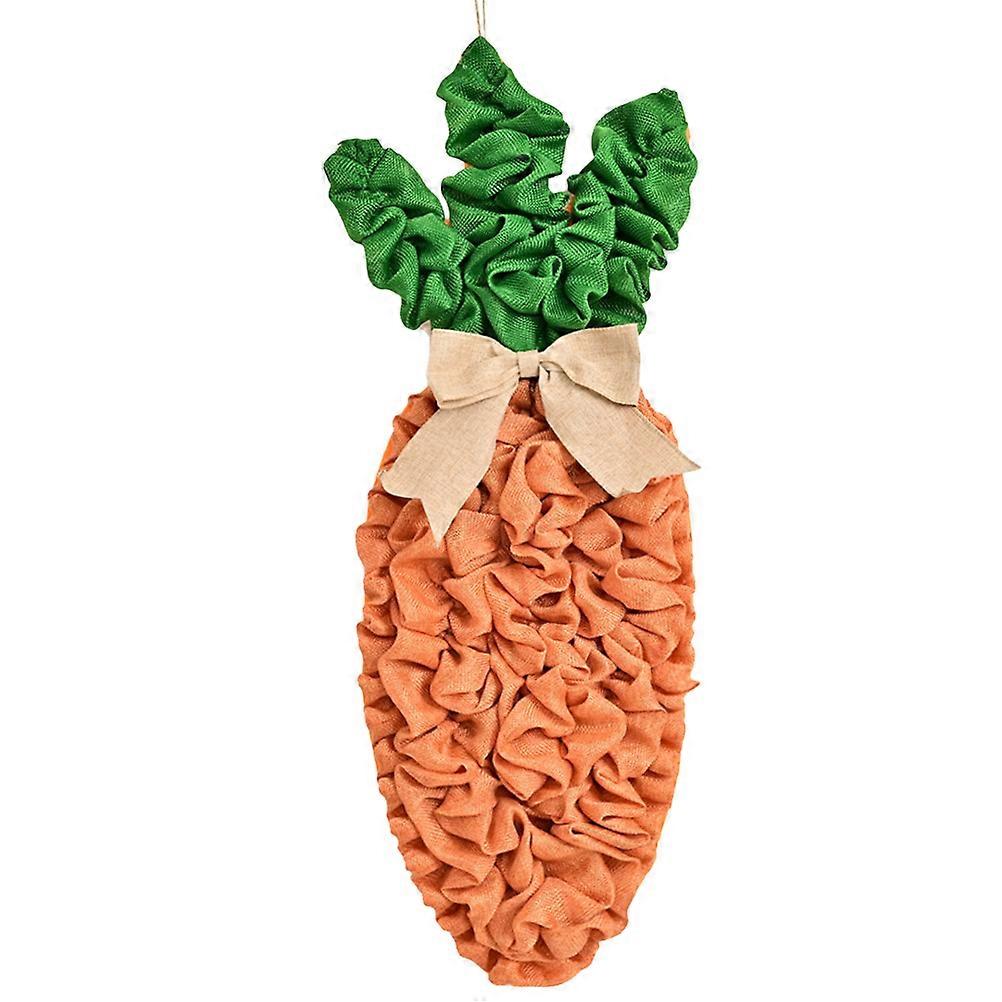 Artificial Spring Carrot Wreath For Door Wall Decoration 1Pcs