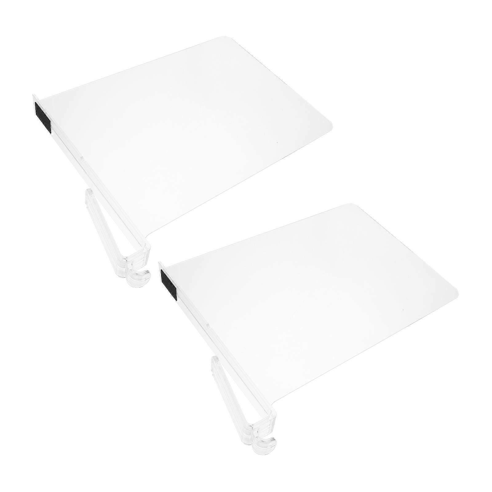 Wardrobe Storage Dividers 2Pcs Transparent Closet Partition 30X25X3CM Closet Separators For Clothes Storage Organization