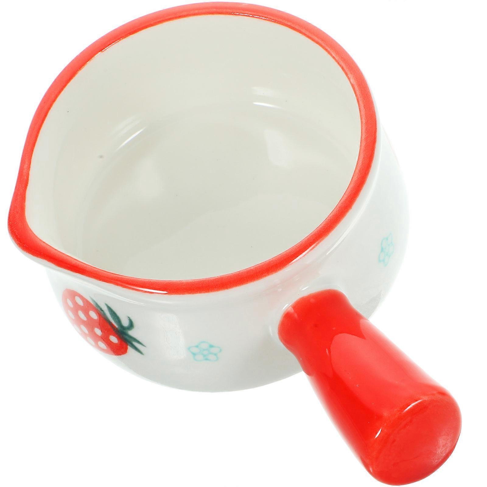 Ceramic Milk Container Small Ceramic Dish Assorted Color For Everyday Use 1Pack