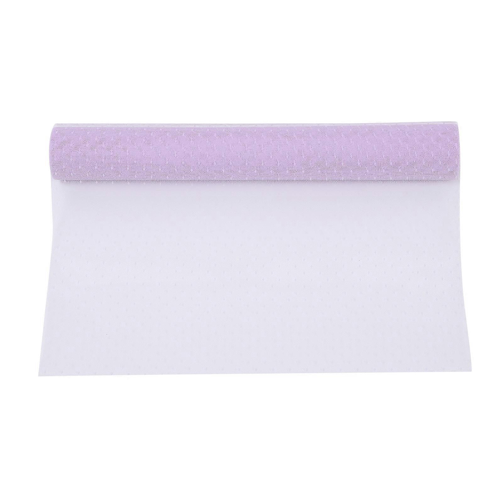 Violet Polyester Grenadine Flower Wrapping Material Smooth Surface 1 Roll for Crafts and Gifts