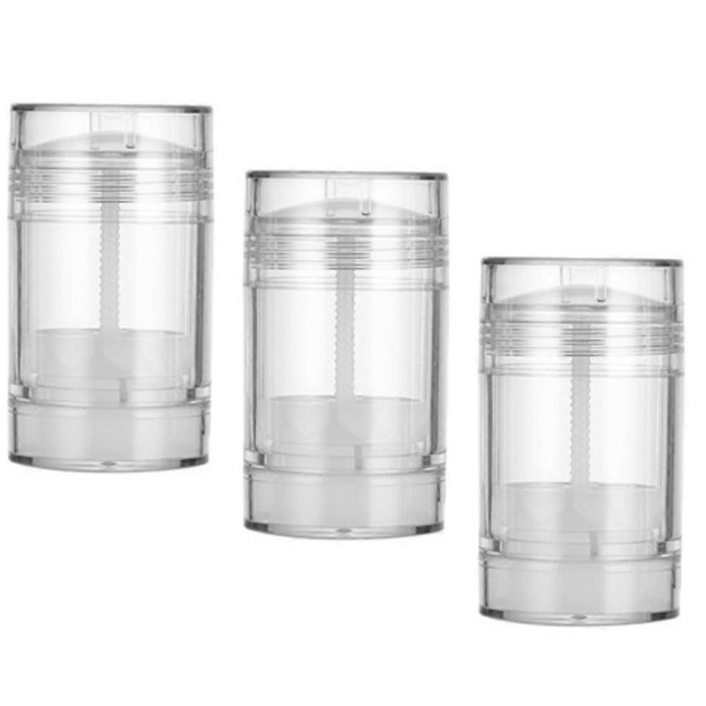 3pcs Lipstick Tubes Refillable Lip Balm Tube Lip Gloss Holder Empty Container(50g)
