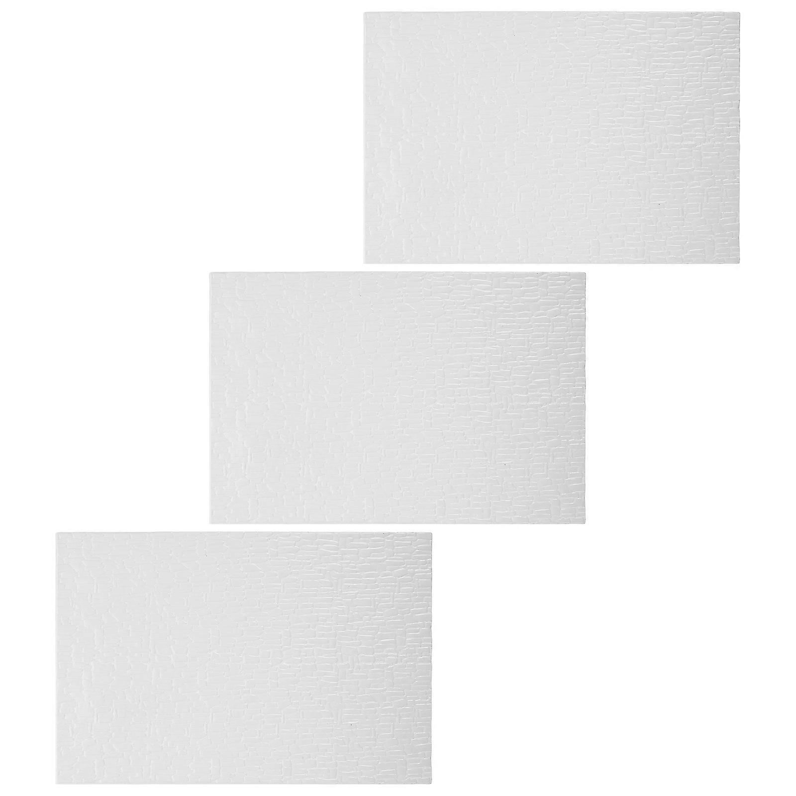 Realistic Roof Tiles For Dollhouse Model Building Decorative Crafting 3Pcs