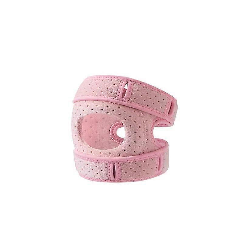 Knee Bandage Breathable Mesh Knee Sleeve Adjustable Pain Relief For Running Hiking Sports Unisex Pink Size S 1pc