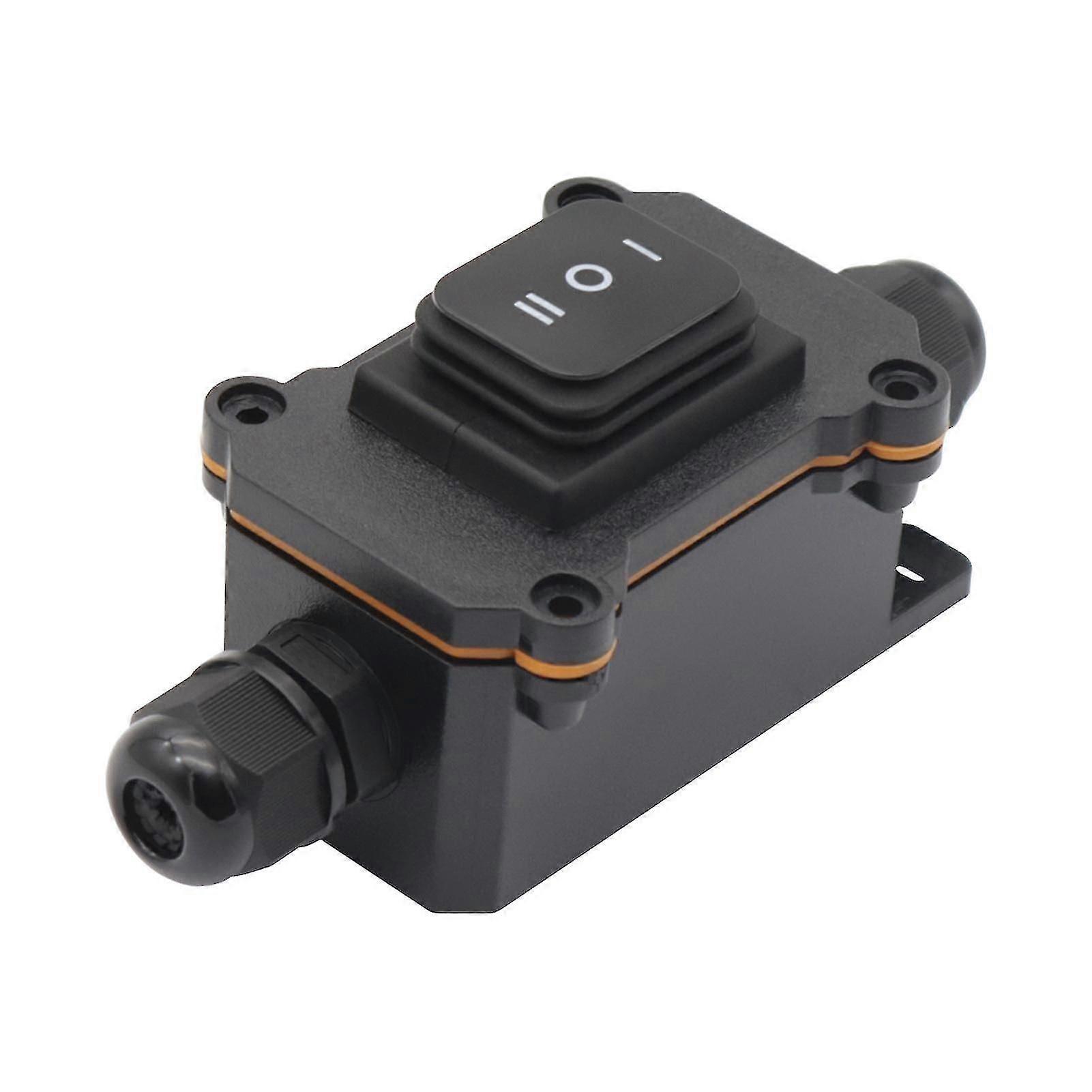 IP68 Waterproof Outdoor Junction Box with 12V 3-Speed Rocker Switch Set