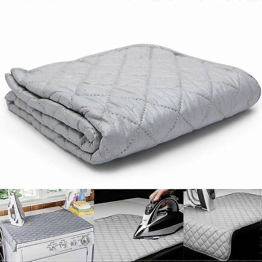 Heat Resistant Ironing Mat for Table Top with Laundry Pod Cover Feature
