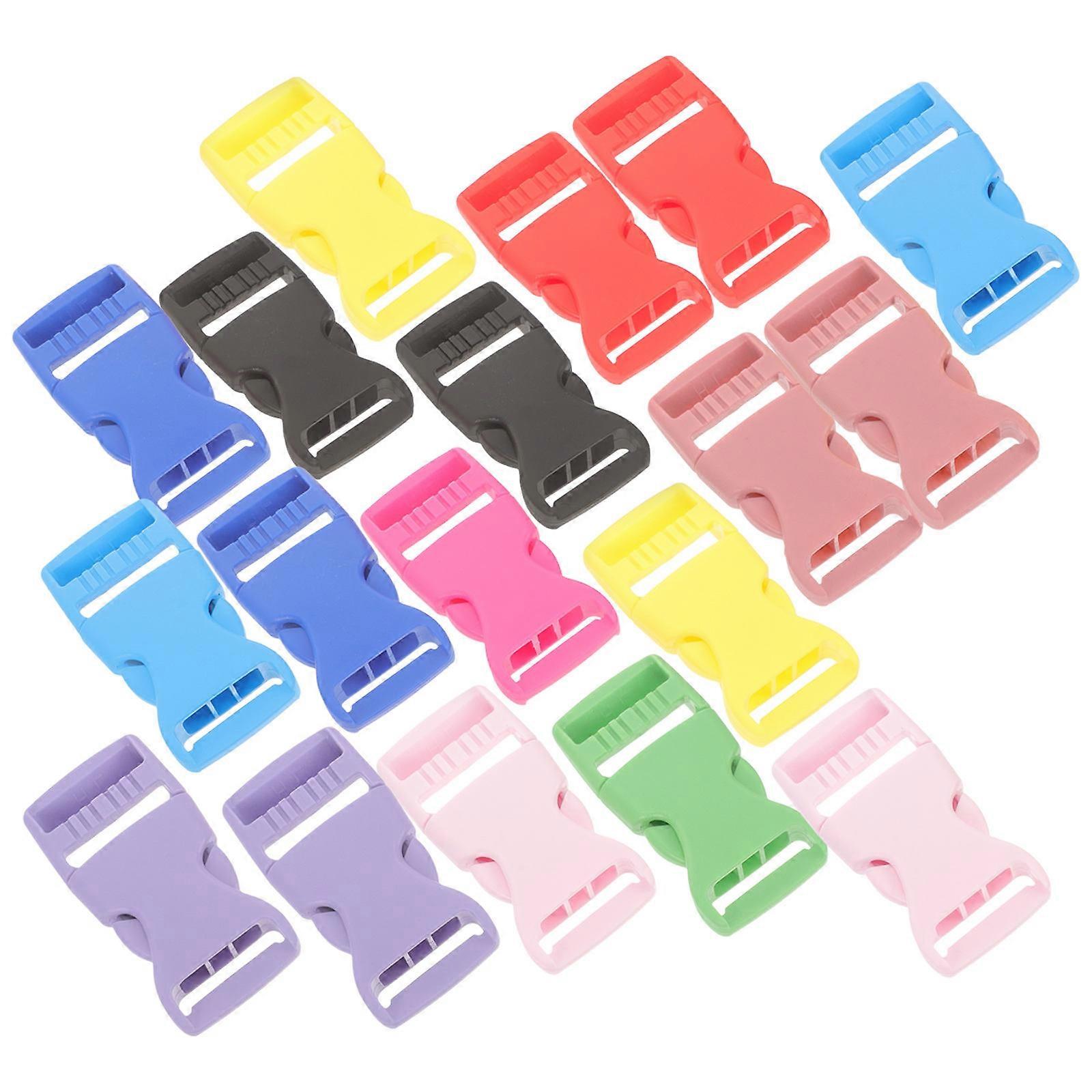 10 Pairs Side Release Buckles Detachable Plastic Clips for Backpack Belt Replacement