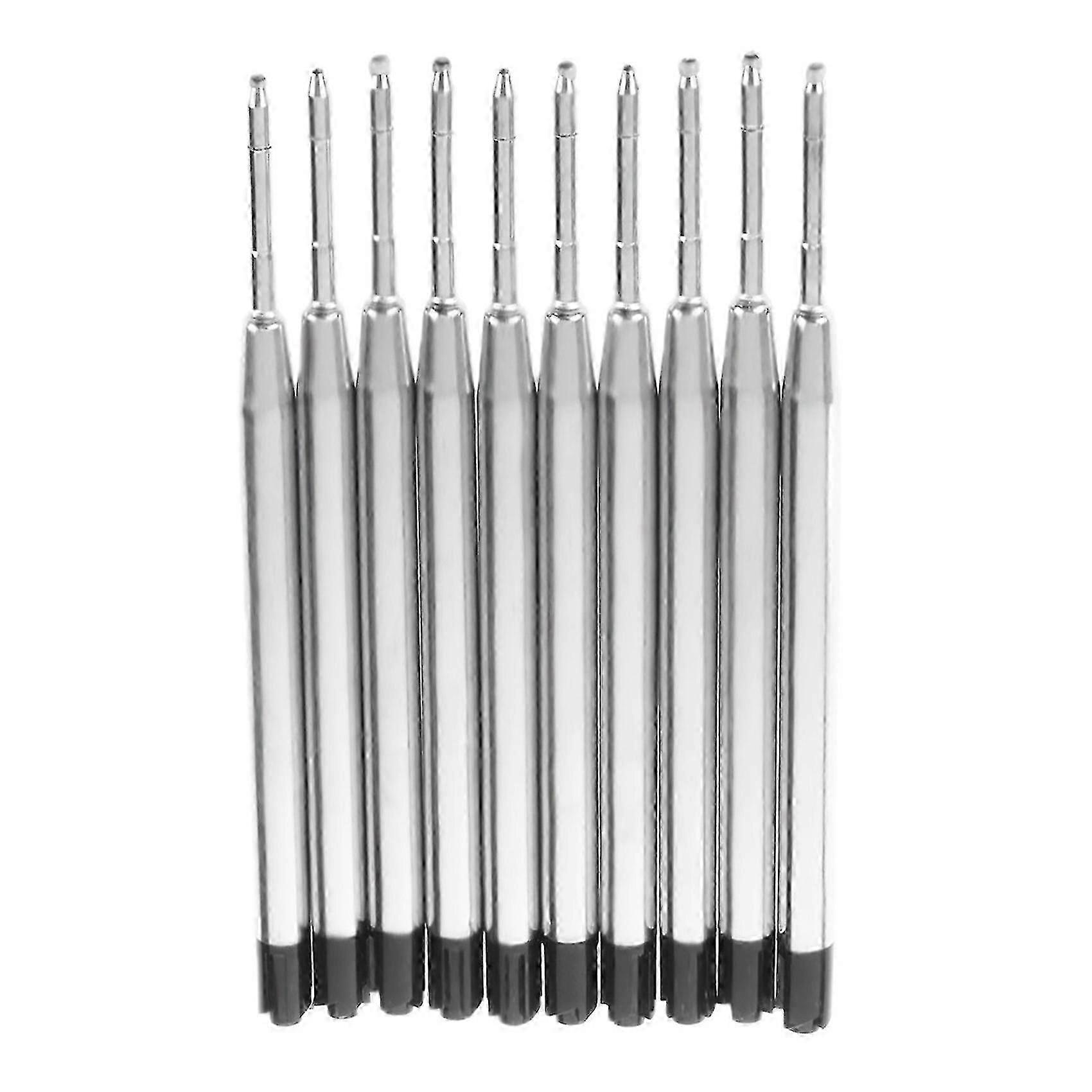 Details about 10X Black Ballpoint Pen Ink Refills Fine Point Medium Common for Parker Style