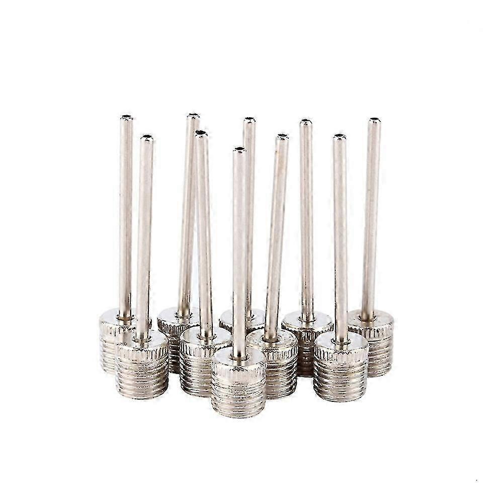 A Pack of 100pcs Air Inflation Needle Inflating Needles for Balls Basketball Football Soccor Inflating Pump Needle Adaptor (Silver)-FCY